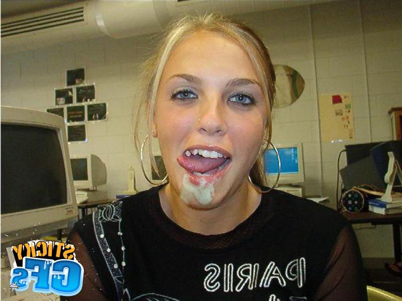 15P Girlfriends getting blasted with cum