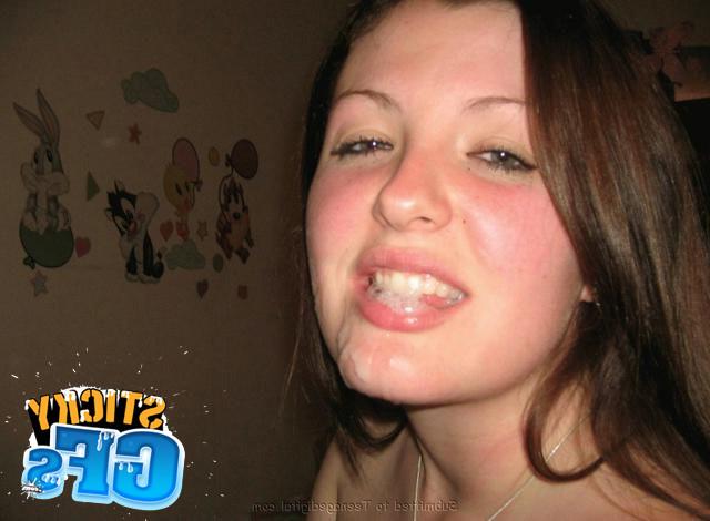 15P Girlfriends getting blasted with cum