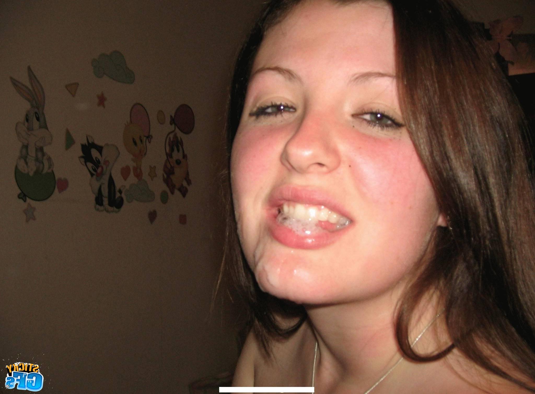 15P Teen girlfriends getting blasted with cum