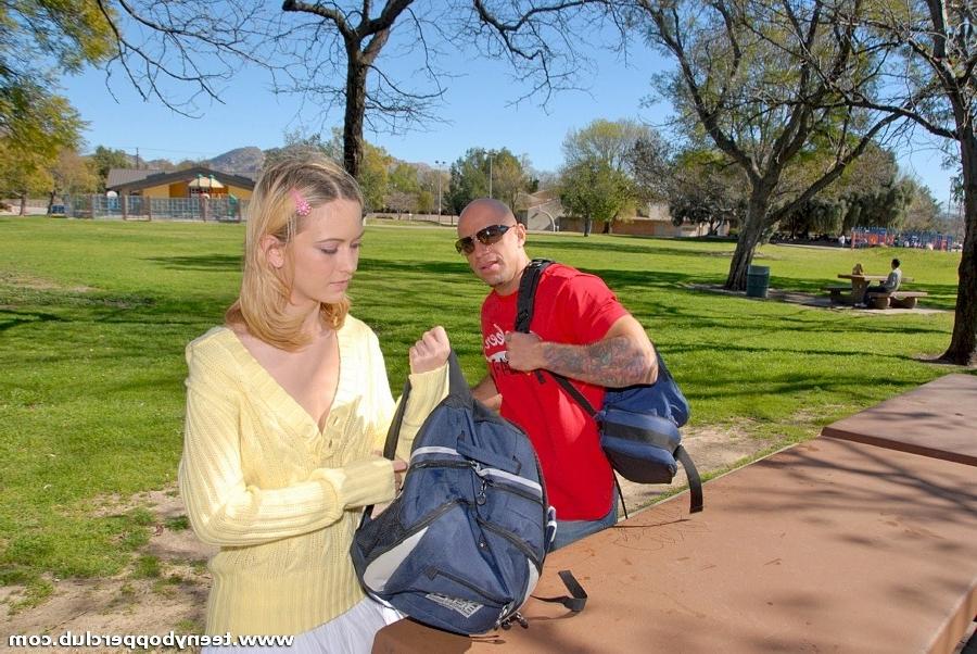 9P College teen sets aside her books to fuck hot stranger