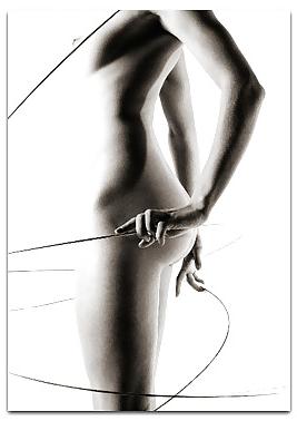 25P Abs, Tummies & Torsos - Black and White Erotic