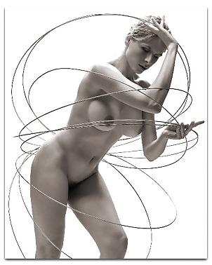25P Abs, Tummies & Torsos - Black and White Erotic