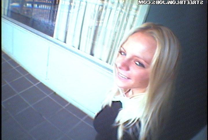15P Super hot blonde getting shot with spy glasses while she gets dirty