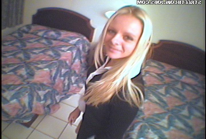 15P Super hot blonde getting shot with spy glasses while she gets dirty