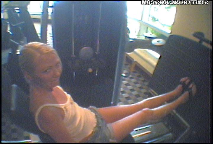 15P Skinny blonde with little nipples gets shown through spy glasses