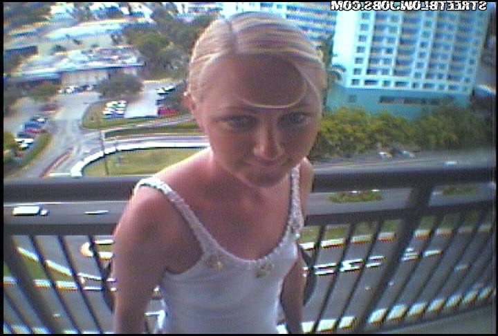 15P Skinny blonde with little nipples gets shown through spy glasses