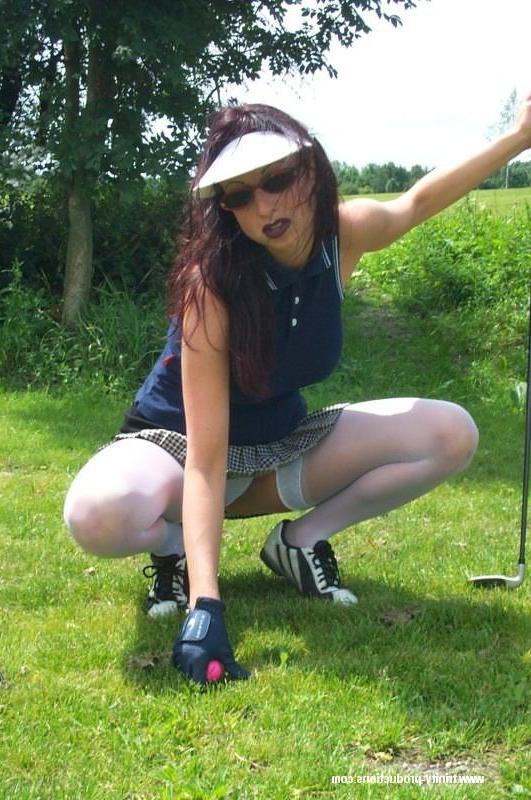12P Busty Trinity playing golf