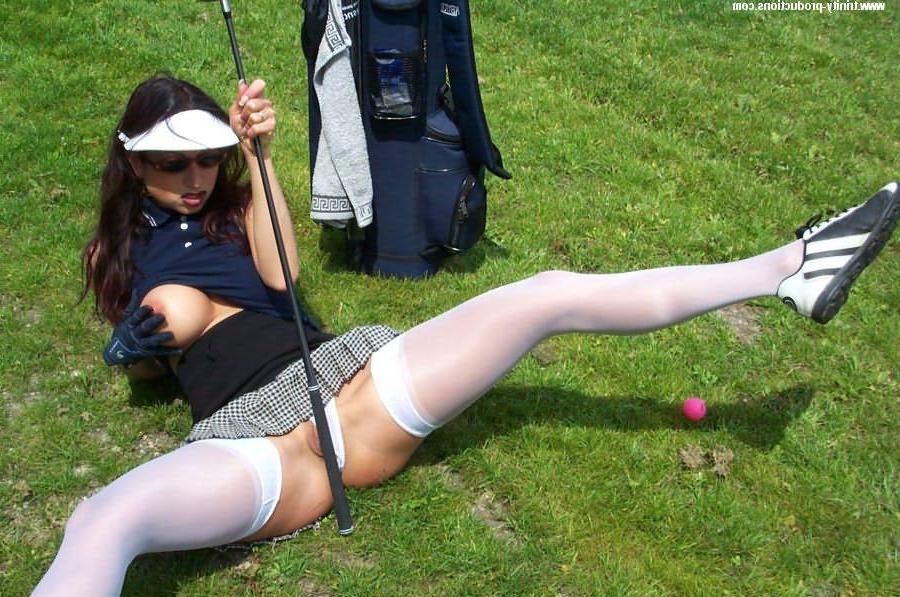 12P Busty Trinity playing golf