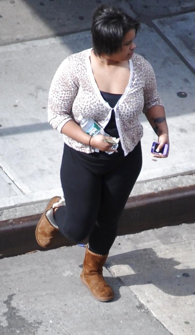 8P New York Thick Girls with Big Boobs in Tight Clothes