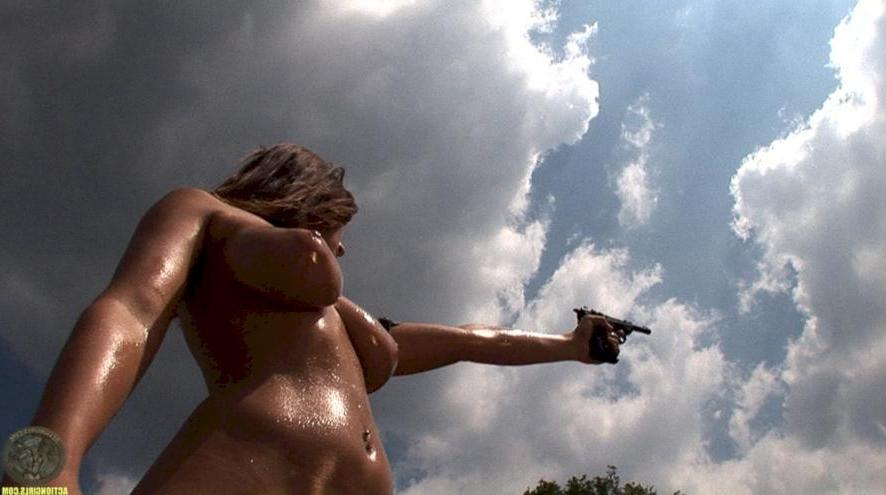 15P Busty spy check out a house topless