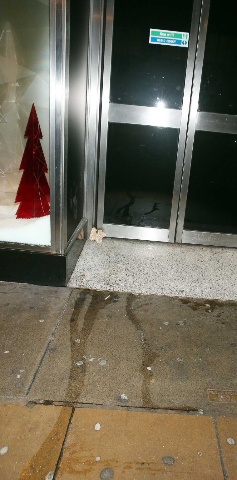 16P Stephanie Nala taking a leak in the street outside the Bonbon Nightclub