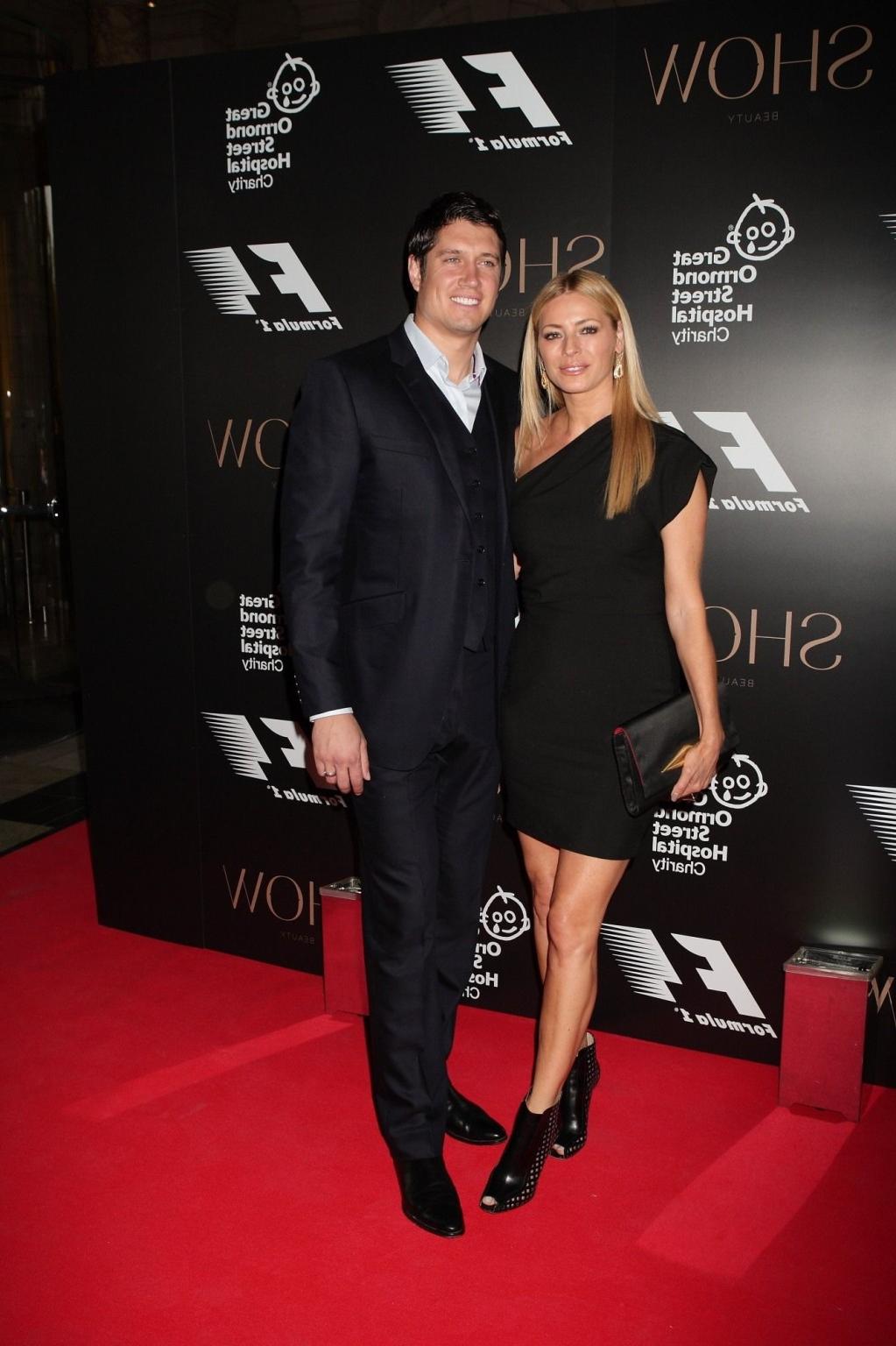 15P Tess Daly flashing her panties at the Great Ormond Street Charity in UK