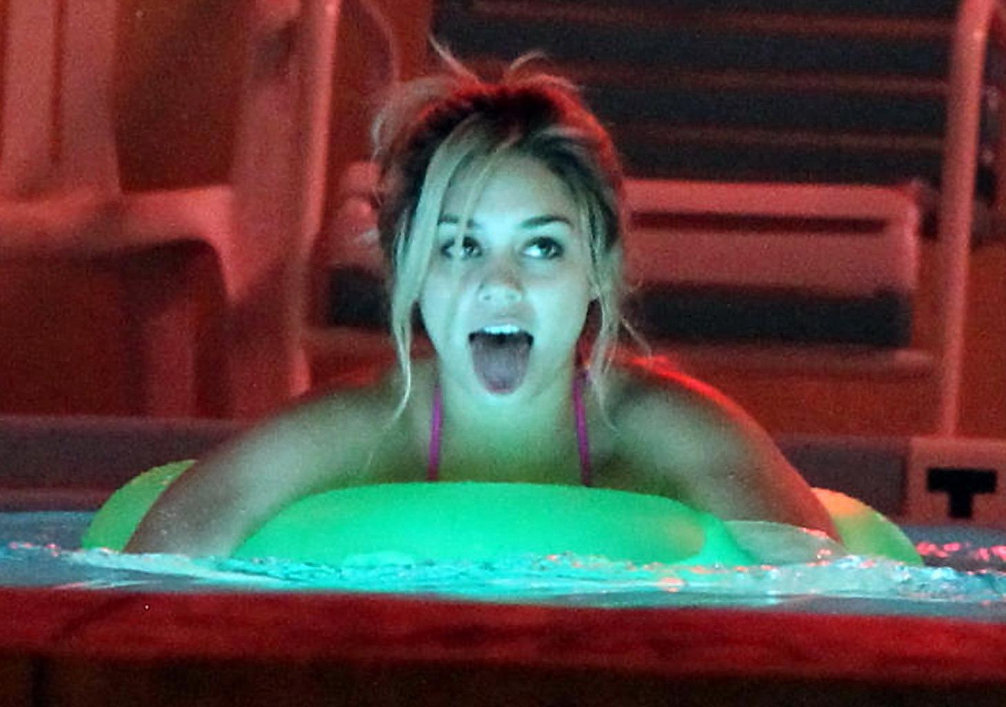 16P Vanessa Hudgens showing off her bikini body on 'Spring Breakers' set