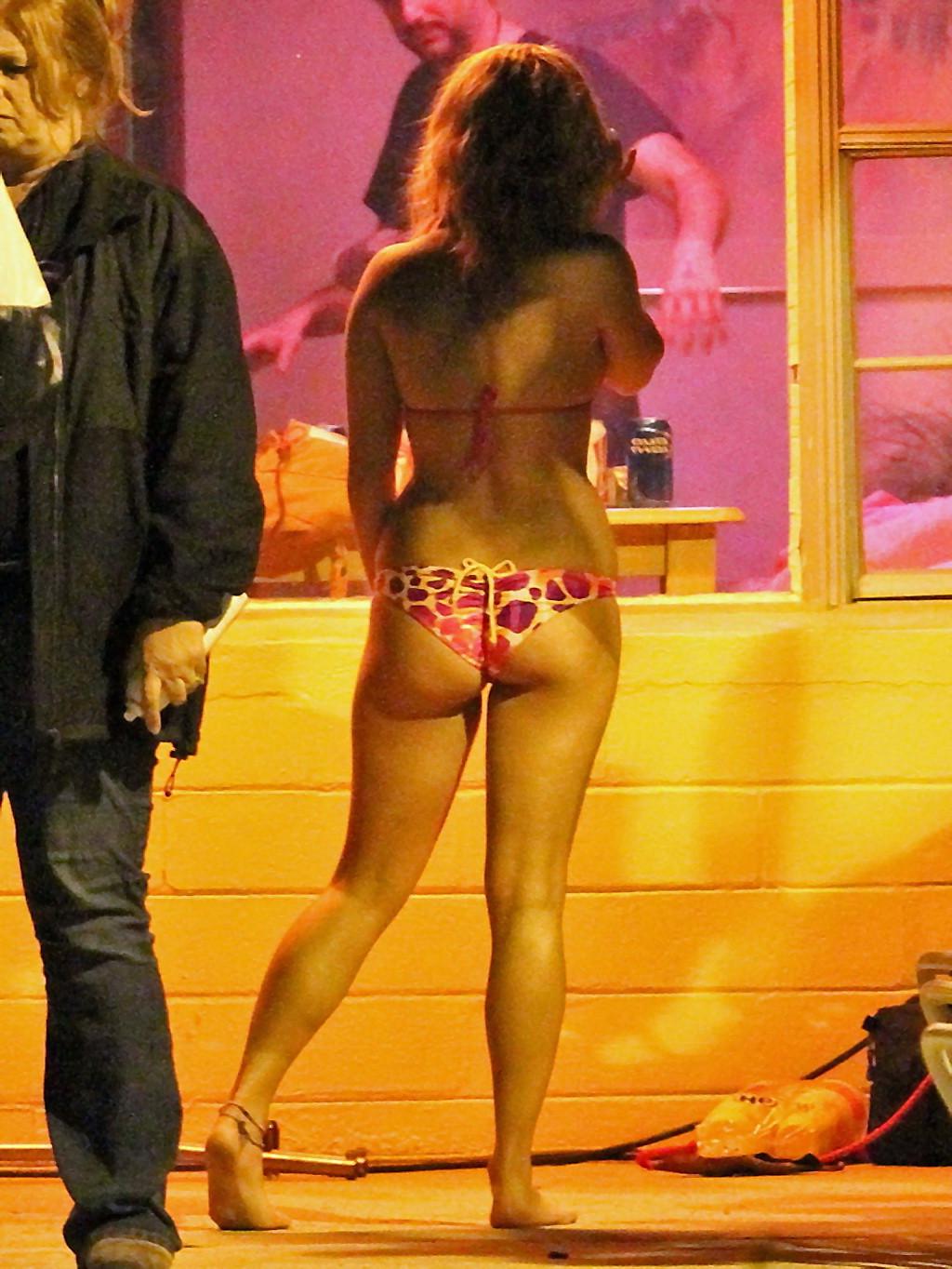 16P Vanessa Hudgens showing off her bikini body on 'Spring Breakers' set