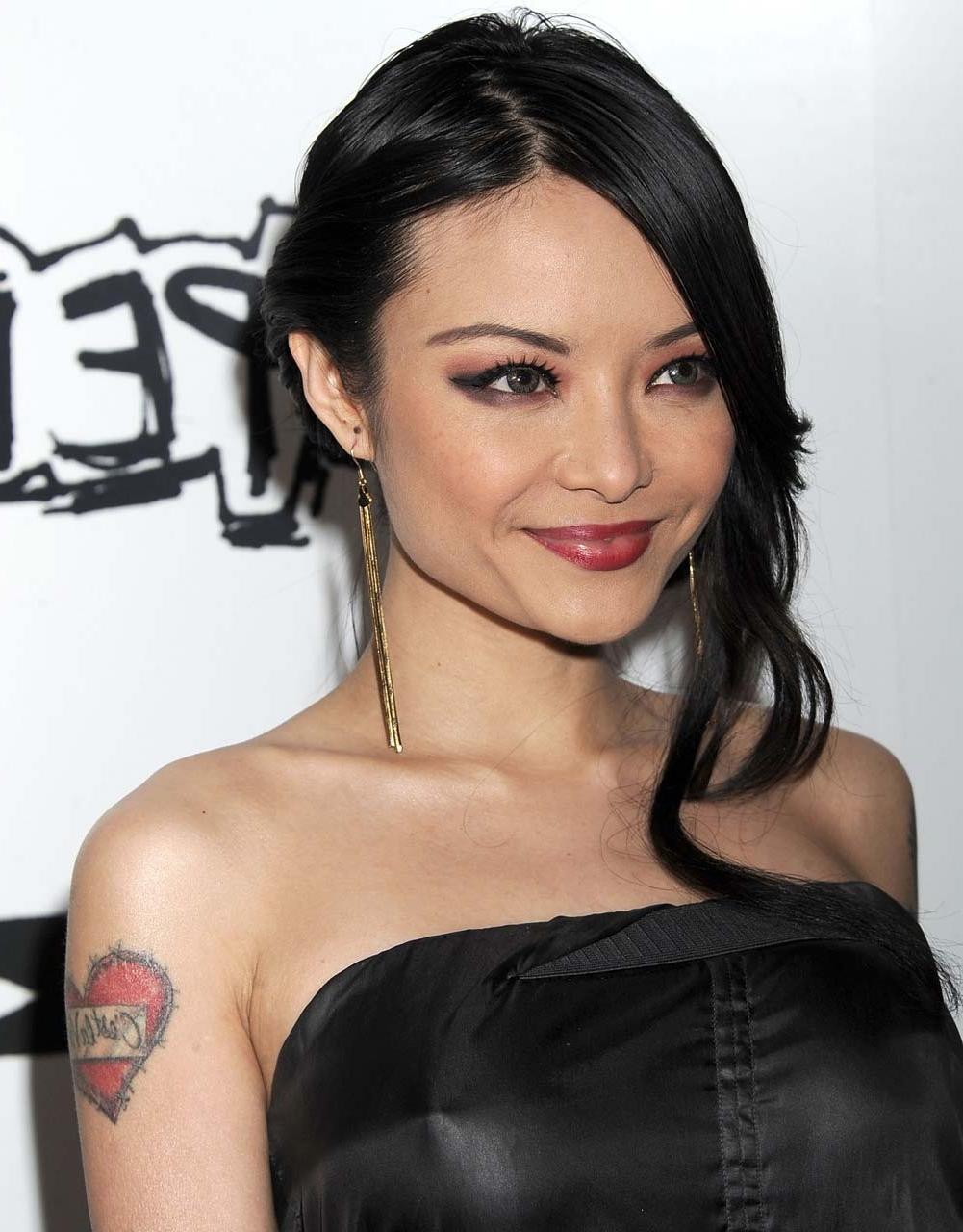 16P Tila Tequila leggy in high boots and posing sexy in white stockings on street