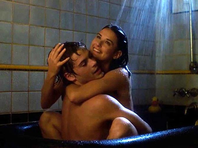 16P Demi Moore showing her nice big tits and fucking hard in nude movie caps