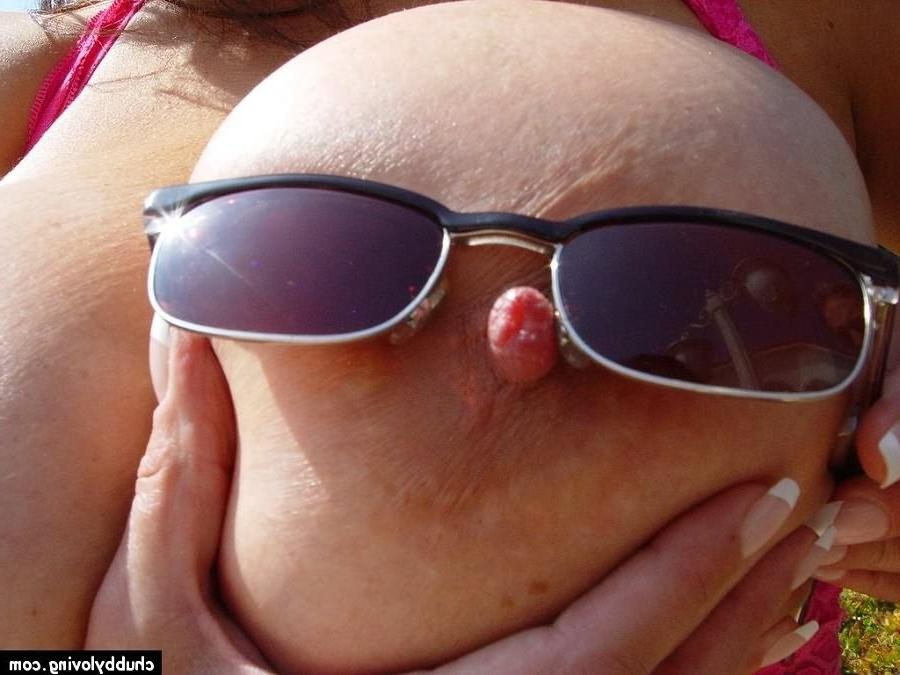 16P Fat brunette getting nasty and showing her big boobs outside