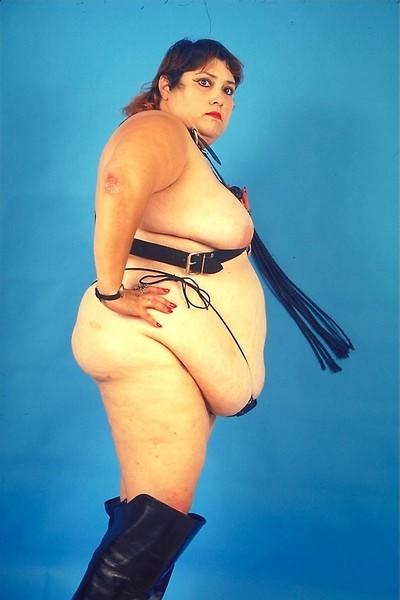 19P Giant big fat dominant slut with whip