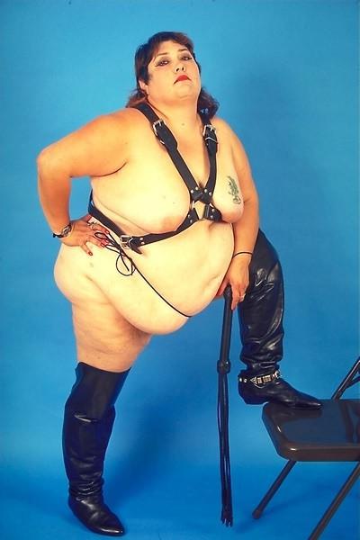19P Giant big fat dominant slut with whip