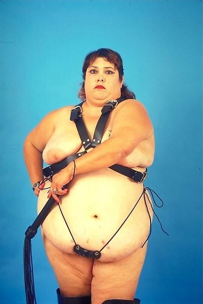 19P Giant big fat dominant slut with whip
