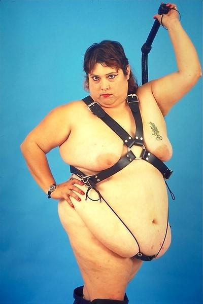 19P Giant big fat dominant slut with whip