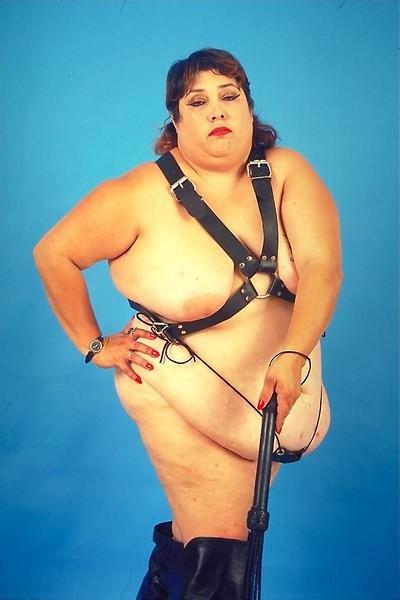 19P Giant big fat dominant slut with whip