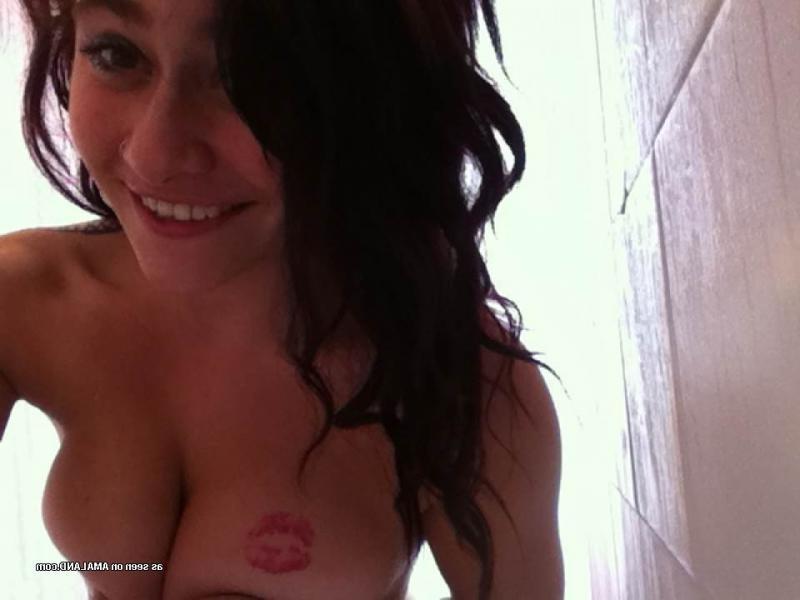 10P Punk girlfriend posing topless while camping with BF