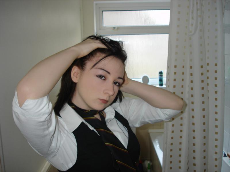 14P Sexy alternative chick flaunts her fine breasts and hot ass