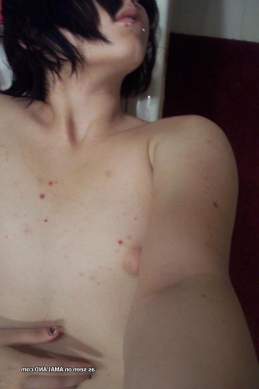 10P Kinky pierced babe showing off her perky tits