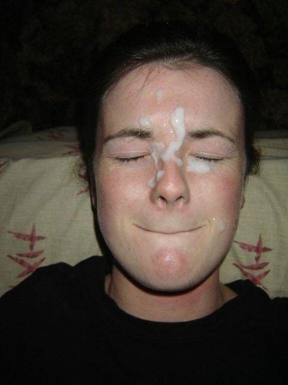16P Collection of cum-squirted faces