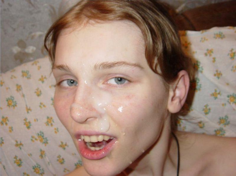 16P Photos of nasty chicks who love cum facial