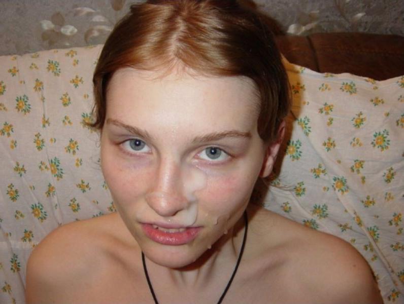 16P Photos of nasty chicks who love cum facial