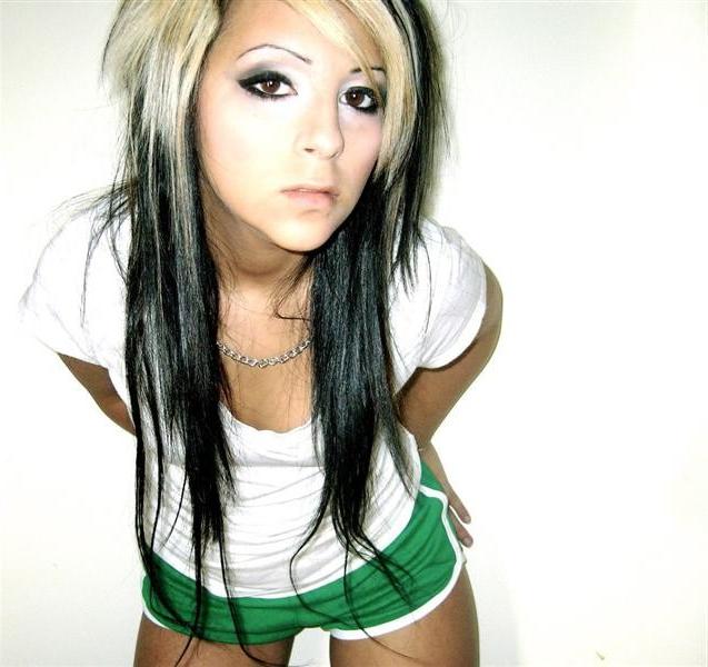 16P Punk teen posing with friends