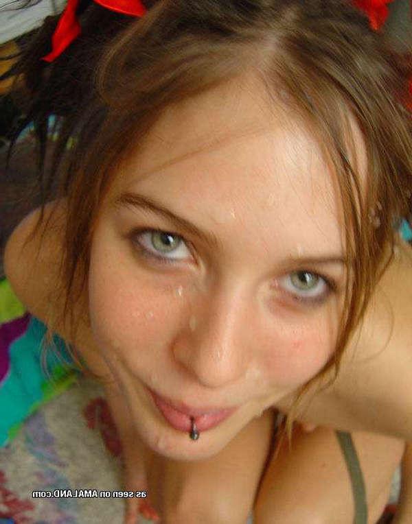 15P Photos of hotties who love cum facial
