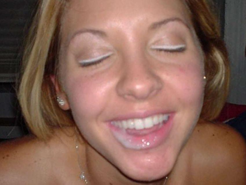 15P Pictures of girlfriends who got cum on their faces