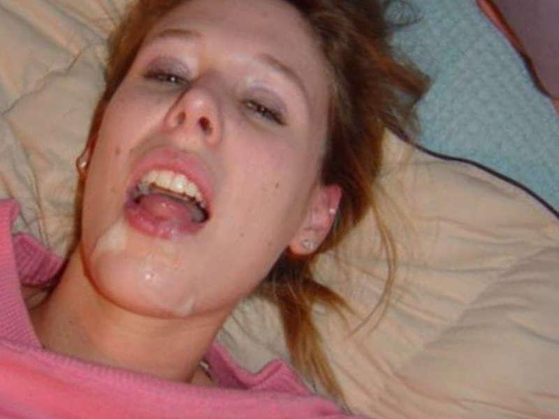 15P Pictures of girlfriends who got cum on their faces