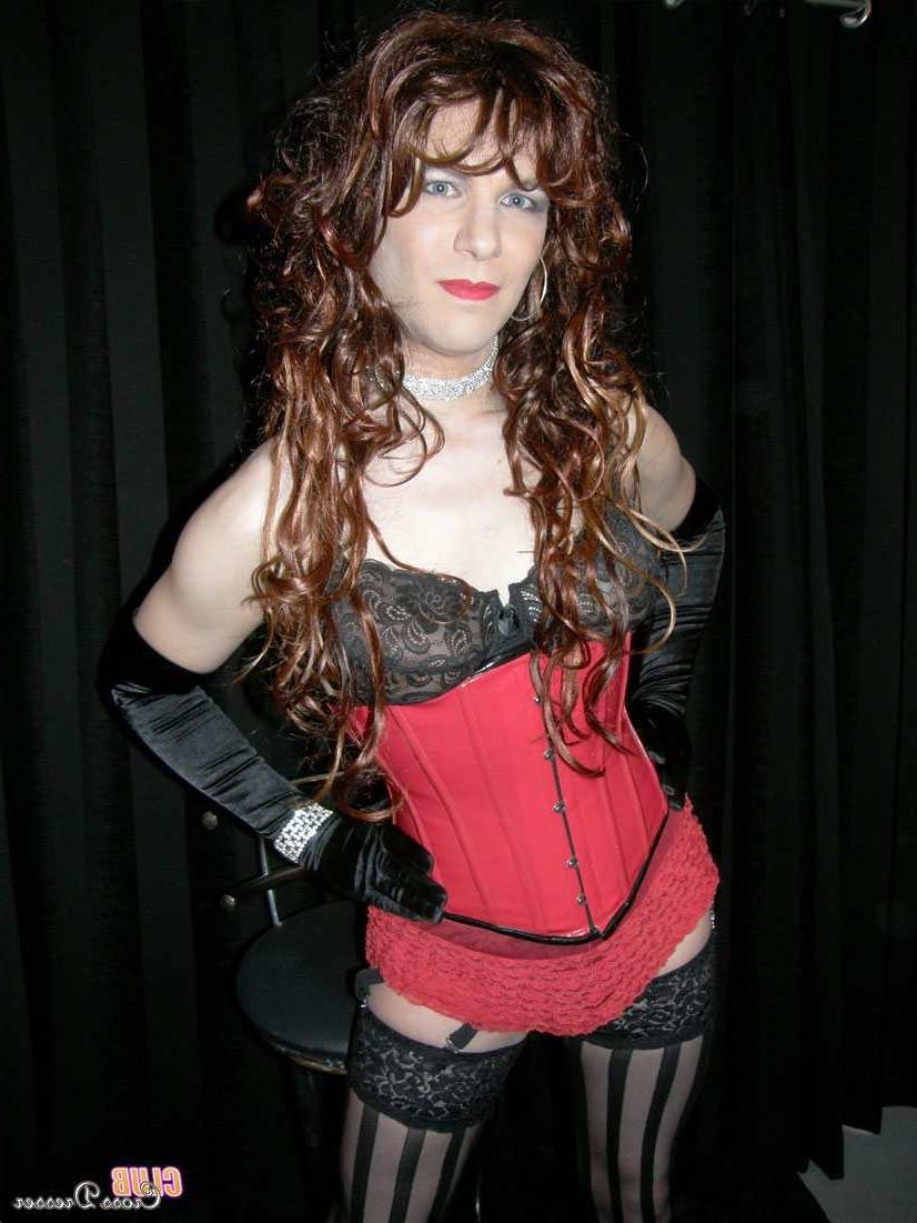 16P Hot crossdresser dressed in sexy lingerie