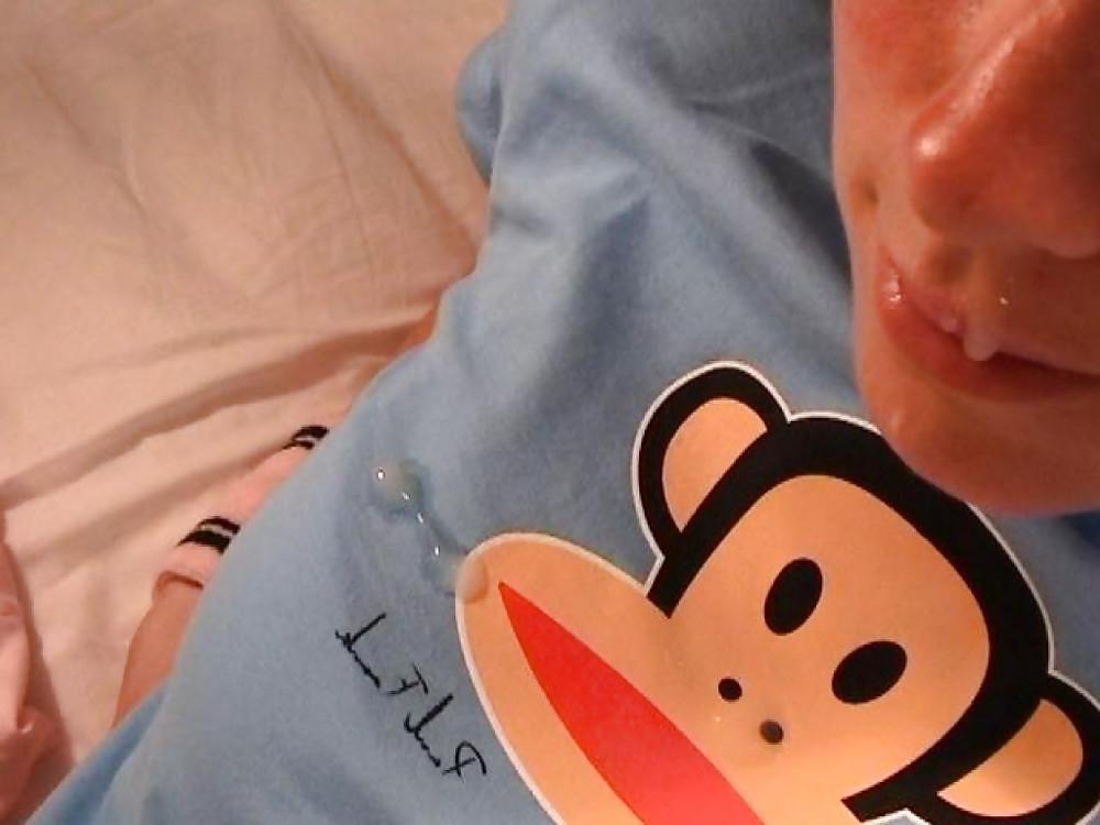 25P Cum on clothes
