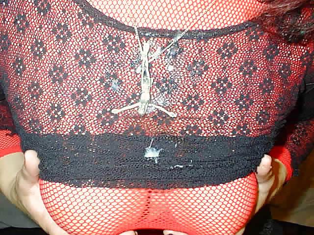25P Cum on clothes