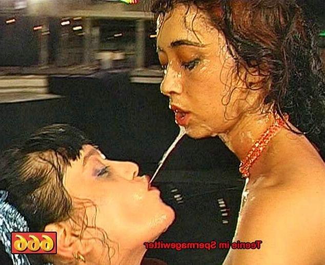 16P Girls sucking cocks and getting piss and cum on their faces