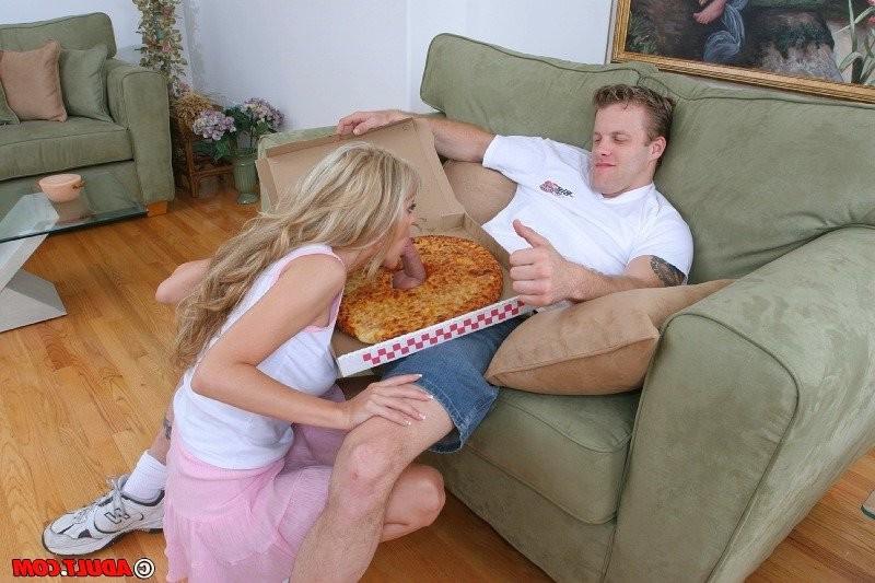 16P blonde housewife having sex with pizza guy