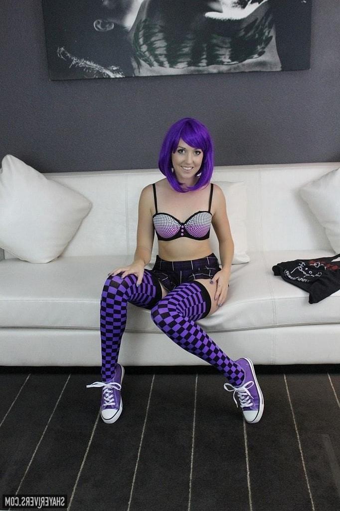 12P Purple hair teen