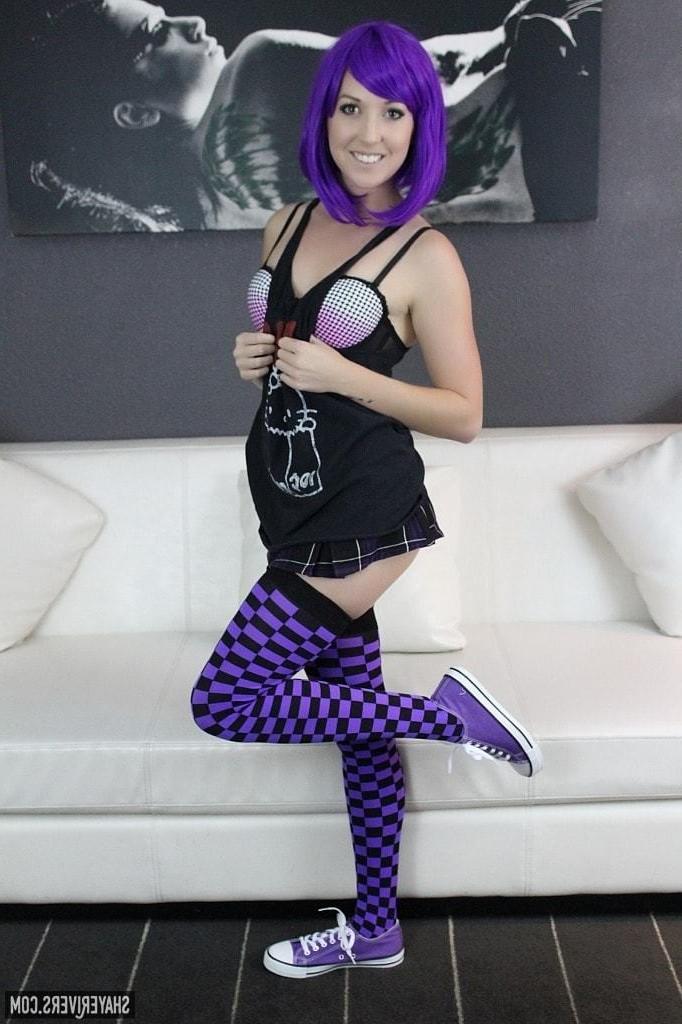 12P Purple hair teen