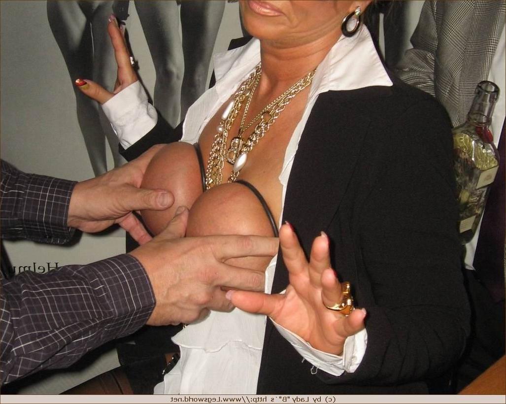 12P Busty german lady in stockings having blind date