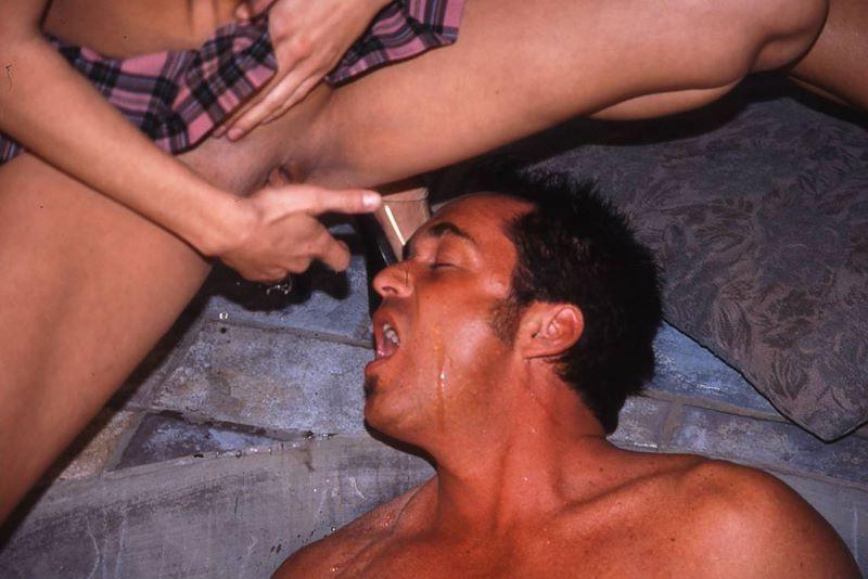 16P Hot babes squirting sweet pussy juice on this guy