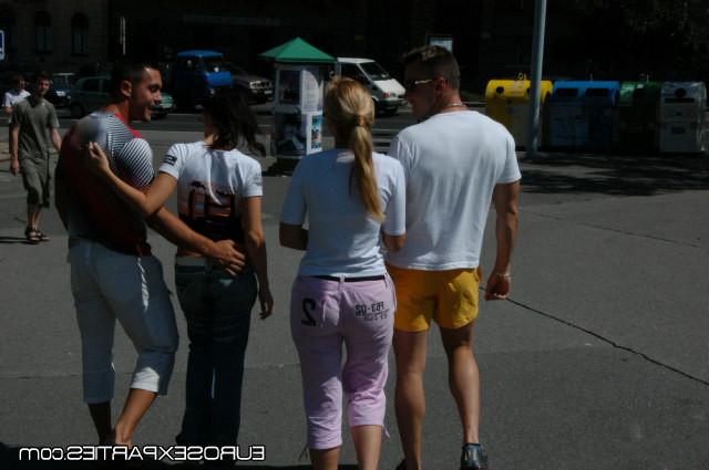 15P Euro hotties beg for some hot american nut