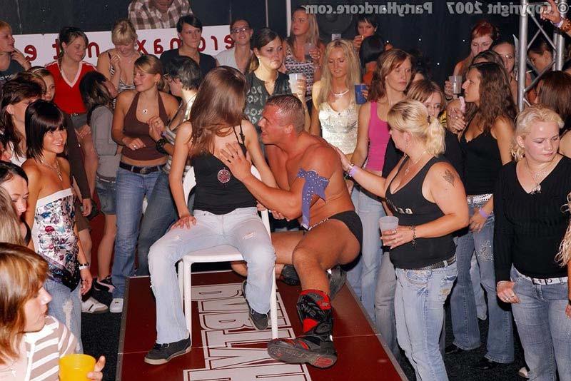 15P Sexy and horny amateur babes orgy sex with pro go-go boys