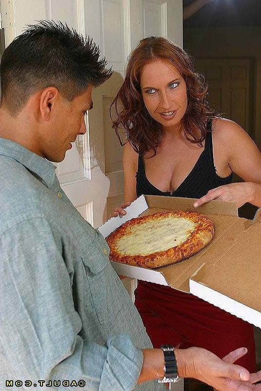 16P Chick gets extra sausage on her pizza