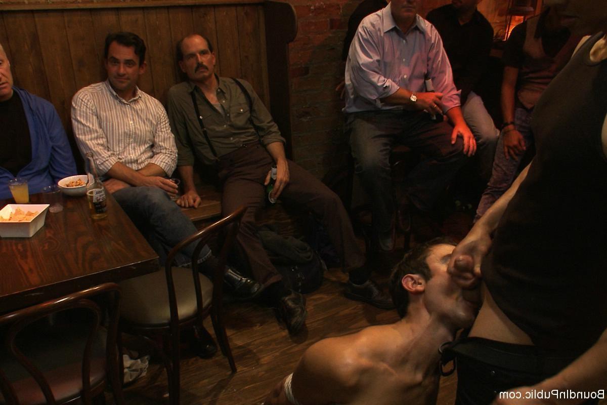 24P Slave gay gets tied up and fucked by group of gays