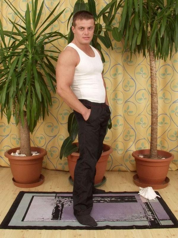 12P Paul undressing and stroking his dick